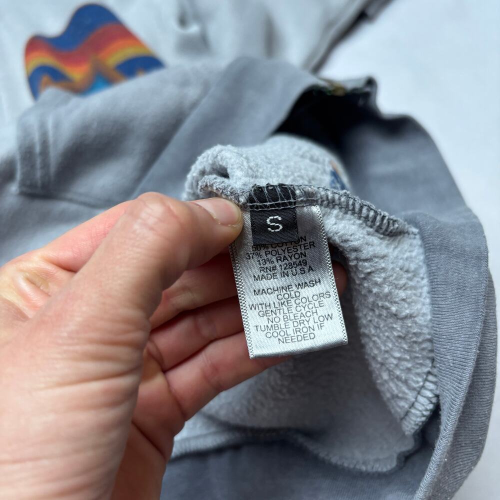 Aviator Nation Rainbow Mountain Full Zip Hoodie Women's Small Faded Retro - Picture 8 of 13